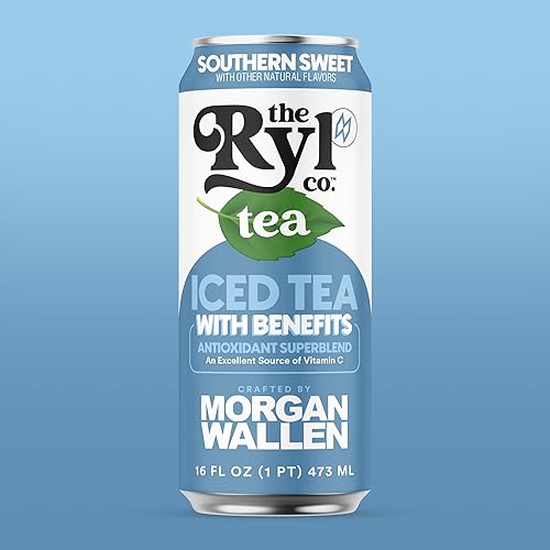 Miniatura 4 de Ryl Iced Tea, Wallen's Sweet Tea, supermezcla antioxidante, sin ingredientes artificiales, 16.0 onzas líquidas (paquete de 12)