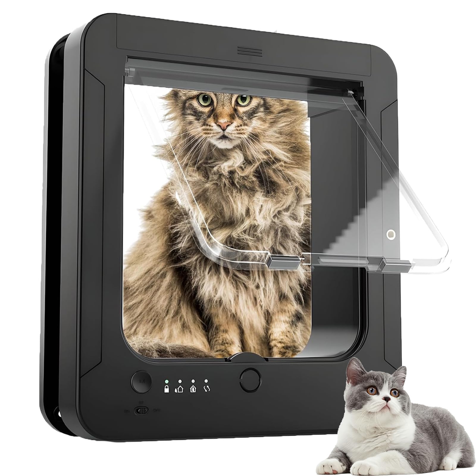 Porte pour chat automatique pour bloquer les animaux errants et les courants d'air