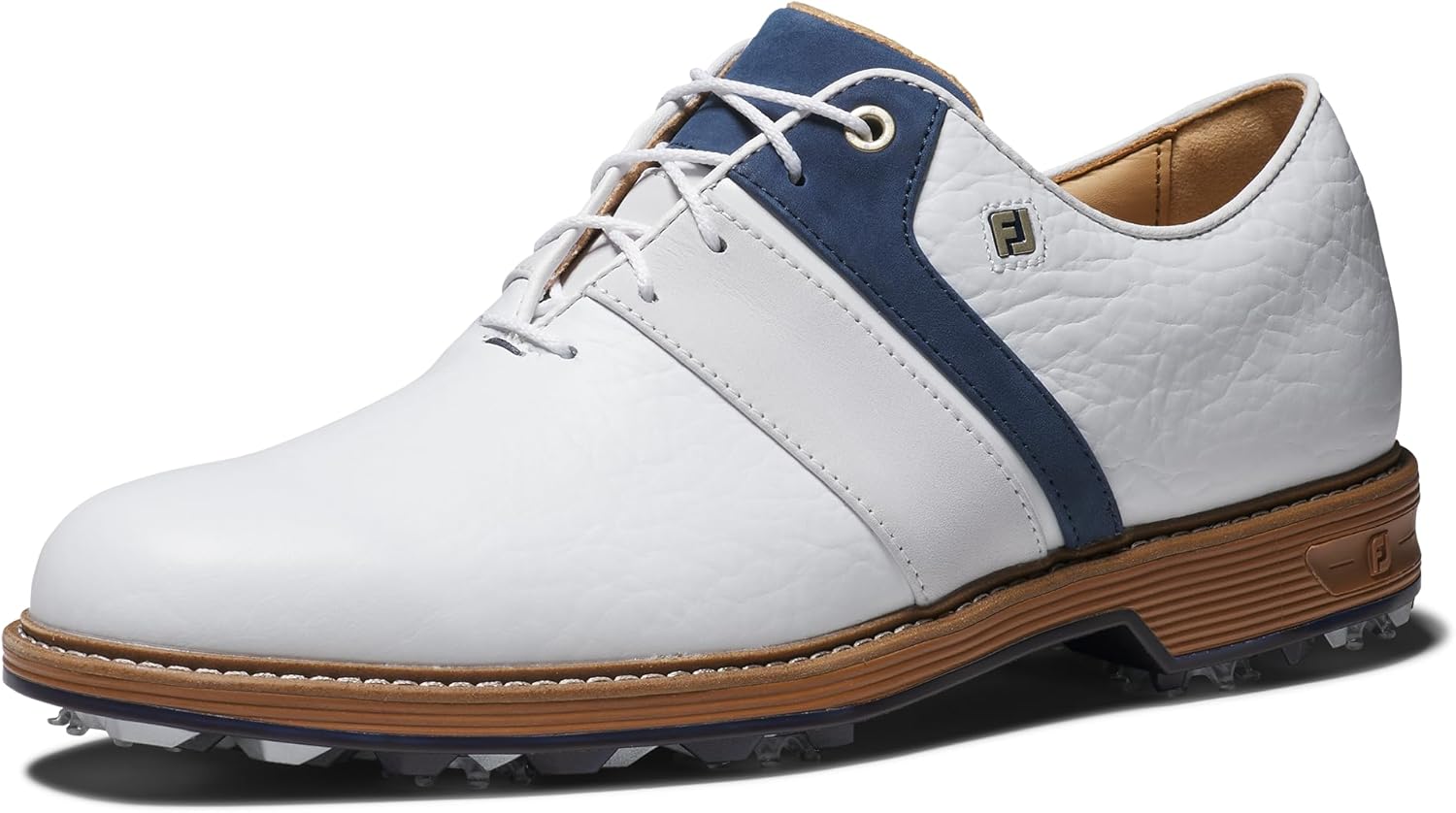 FootJoy Men's Premiere Series - Packard LX Previous Season Style Golf Shoe, White/Navy/White, 7