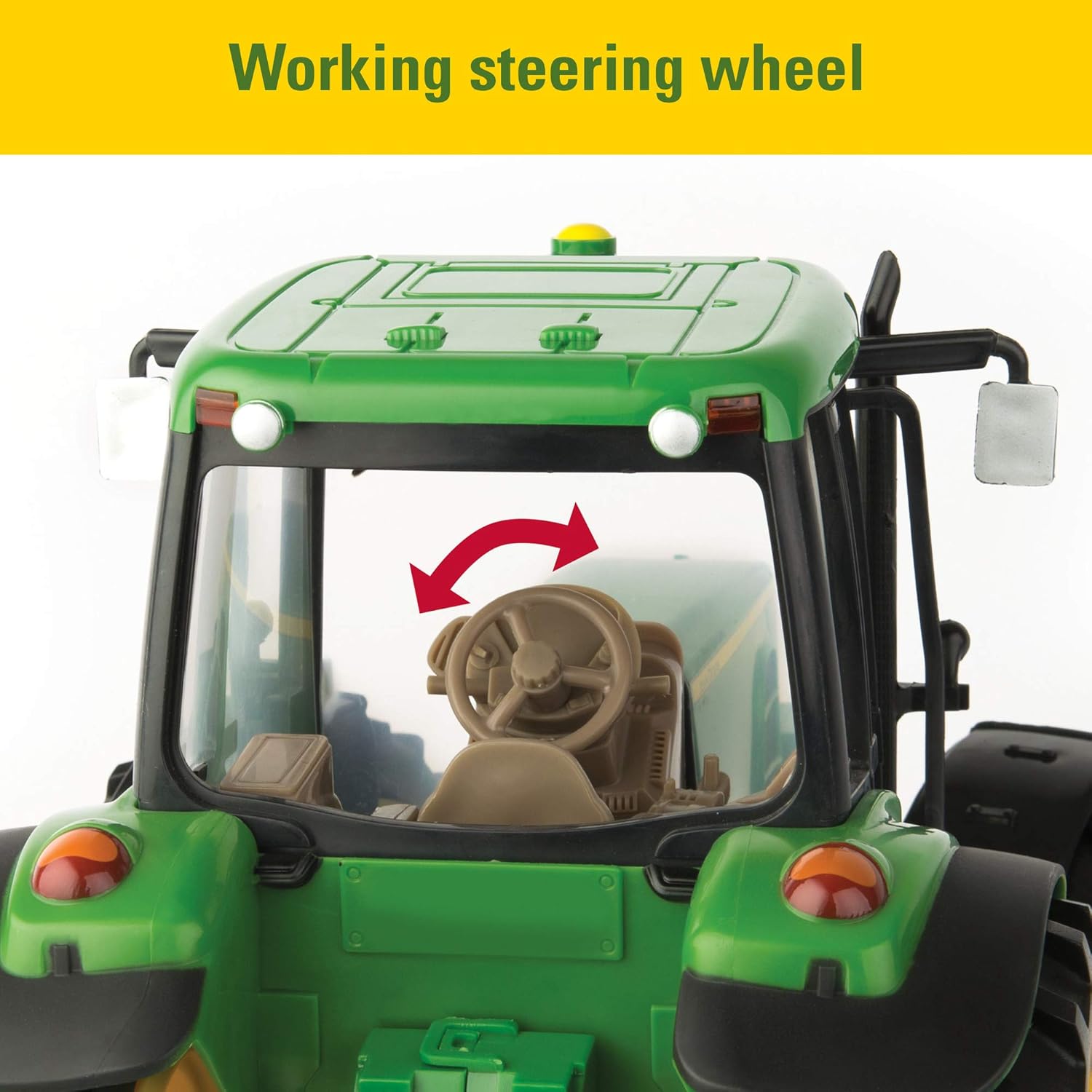 TOMY John Deere Big Farm Tractor with Wagon : Toys & Games