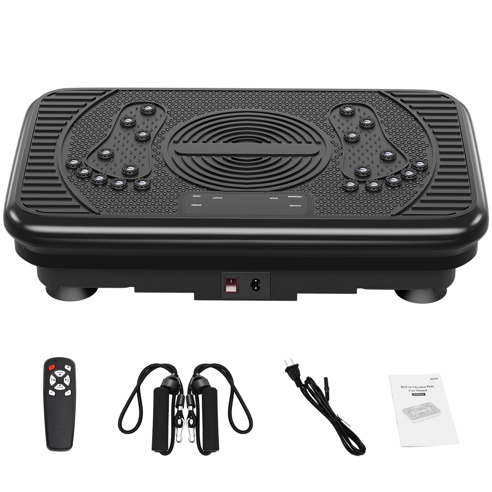 Vibration Exercise Plate – Full Body Fitness Platform for Home Gym, Lymphatic Drainage & Fat Burning Workout Machine, Weight Loss & Muscle Toning Equipment for Women & Men