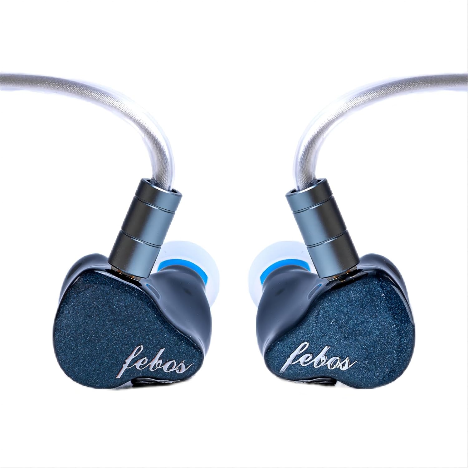 Hisenior Mega5EST 5-Driver Tribrid in-Ear Monitor Earphones, 2EST + 2BA + 10mm Bio-Cellular DD IEM Headphones, HiFi Wired Earbuds with Harman Curve Tuning