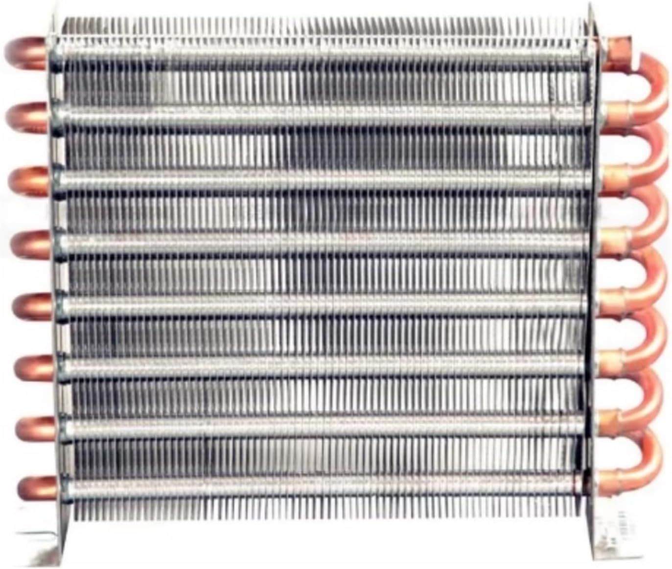 Copper Tube Aluminum Fin Heat Exchanger Condenser Coil Air/water-cooled Freezer Sink Radiator Refrigeration System(175X65X235mm)