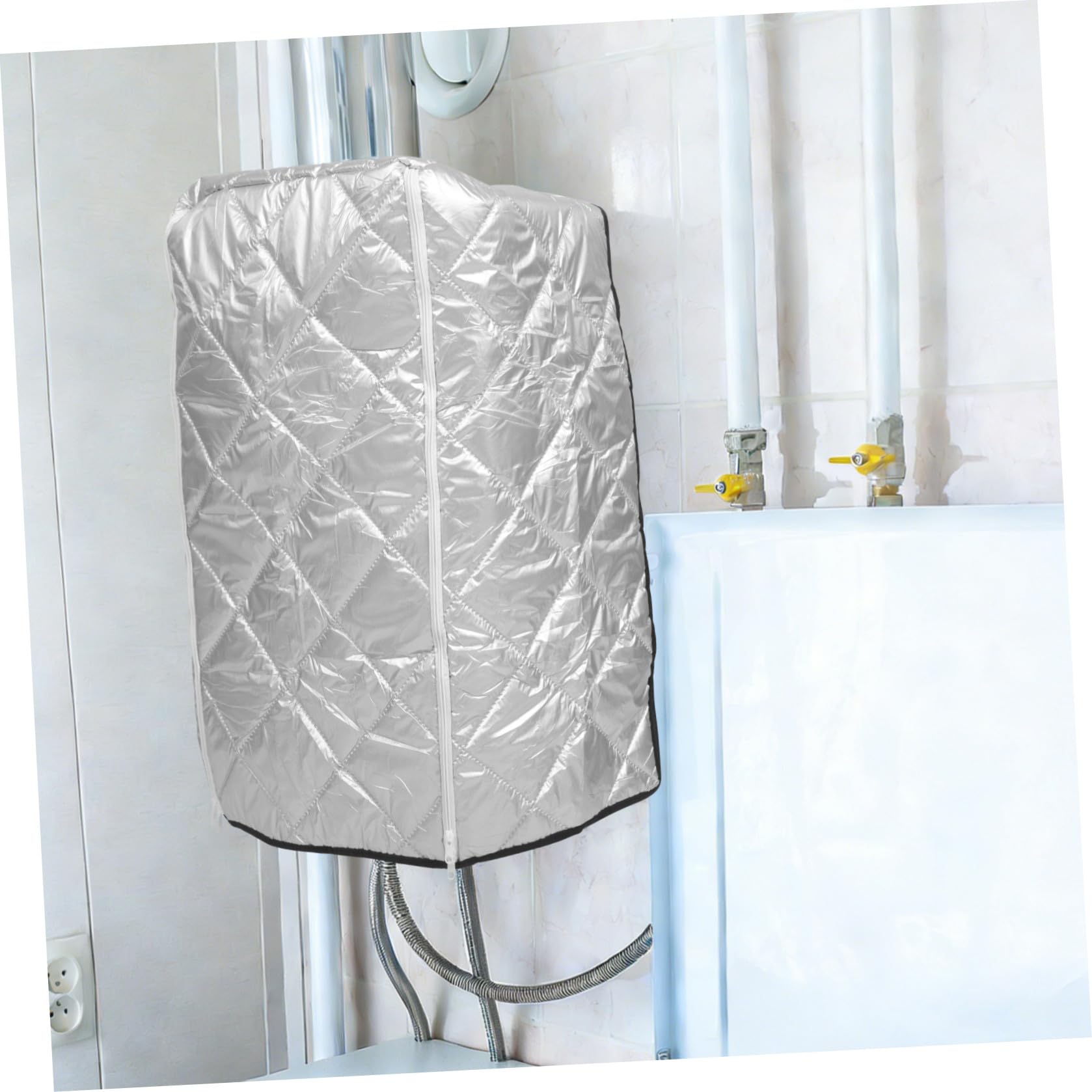 Alipis Cubierta Protectora Tela Oxford con 3 Capas de Algodón para Calentador de Agua sin Tanque, Resistente al Agua y Polvo Tamaño 103X77X3 CM en Invierno para Uso Interior y Exterior