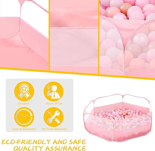 Miniatura 3 de Piscina de bolas grande para niños pequeños, bebés, hoyos de bolas desplegables para niños, perros, tienda de campaña de juegos para gatear, casa de