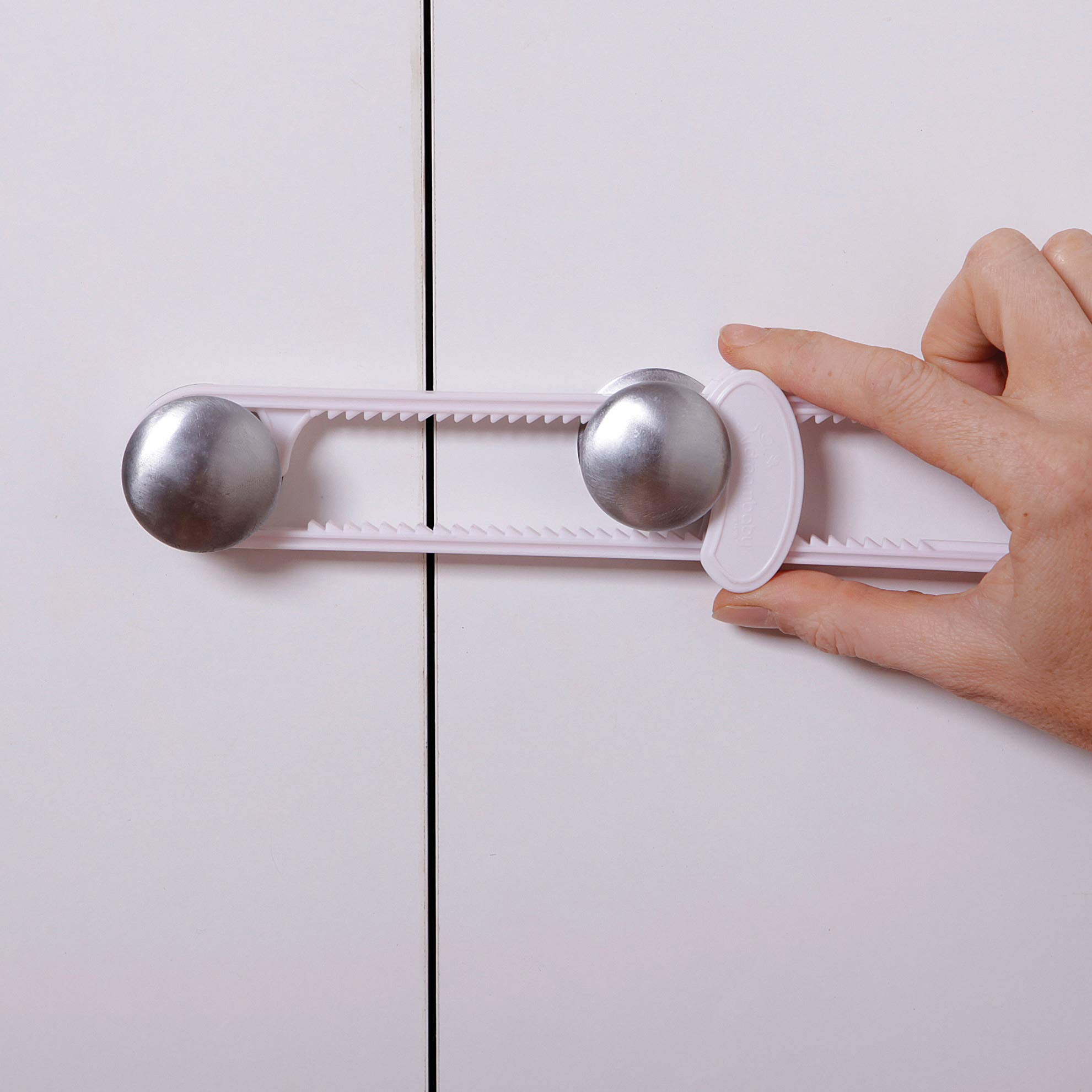 Dreambaby Sliding Locks with Catch 2 Pack-White by Dreambaby
