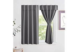 NICETOWN Portable Travel Blackout Curtains, Self-Adhesive Adjustable