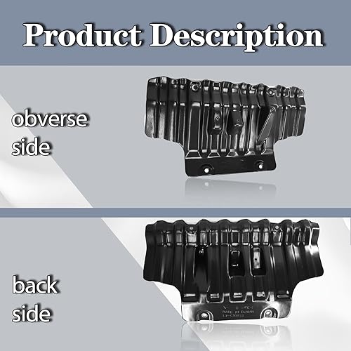 Miniatura 2 de CarPartsDepot Protector contra salpicaduras del motor delantero para Chevy Silverado GMC Sierra 2500 3500 2011-2019 2011-2019 GM1228166