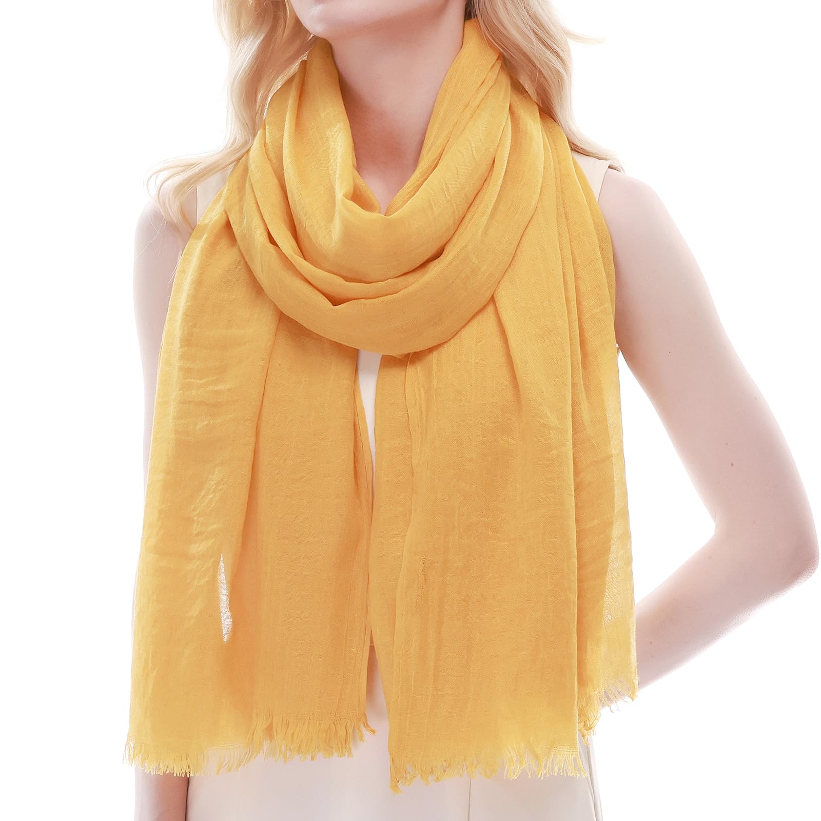 Dames - sjaal - gekreukt - pashmina - halsdoek - sjaal - nek - 30