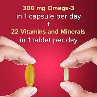 Seven Seas Omega-3 and Multivitamins Woman, with Biotin and Iron, 30-Day Duo Pack