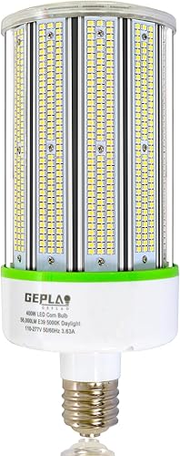 Bombilla LED de mazorca de maíz de 400 W, bombillas de base Mogul E39, luz diurna de 5000 K, 56,000 lúmenes, equivalente a 1200 vatios