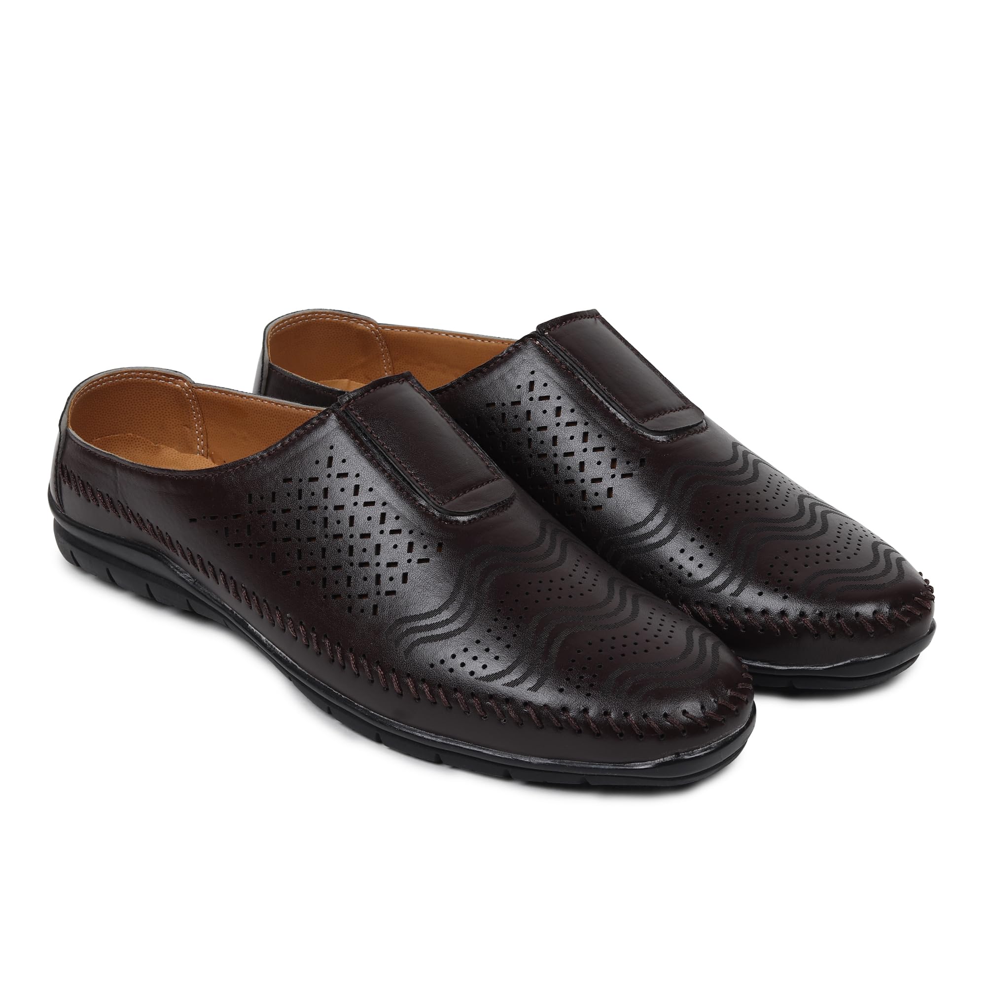Zixer E7006 Ethnic Wear Wedding Party Half Shoes for Men Mojri Casual Formal Back Open Shoe Casuals for Men Brown (B0CJPRSFTH) Amazon Price History, Amazon Price Tracker