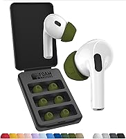 Vista 12 de Foam Masters - Almohadillas de repuesto de espuma viscoelástica para AirPods Pro de 1a y 2a generación, 3 pares, Black Magic versión 6.0, cómodas