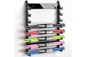 Facmogu Black Acrylic Drumstick Holder, the Perfect Stand for Your Drumming Essentials