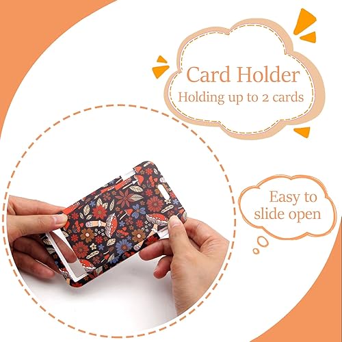 Miniatura 10 de Soporte para tarjetas de identificación con cordón, soporte para tarjetas de identificación con tema de hongos y luna con cordón, soporte para