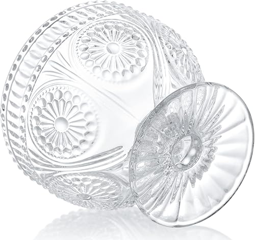 Miniatura 3 de Kingrol Paquete de 6 cuencos de postre de vidrio, mini cuencos de 10 onzas, cuencos de vidrio para servir helado, frutas, pudín, aperitivos,