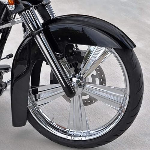 Miniatura 4 de TCT-MOTORPARTS Guardabarros delantero negro sin pintar para Harley Touring Street Glide FLTR FLHX Special CVO Road Glide 2014 2022 2023