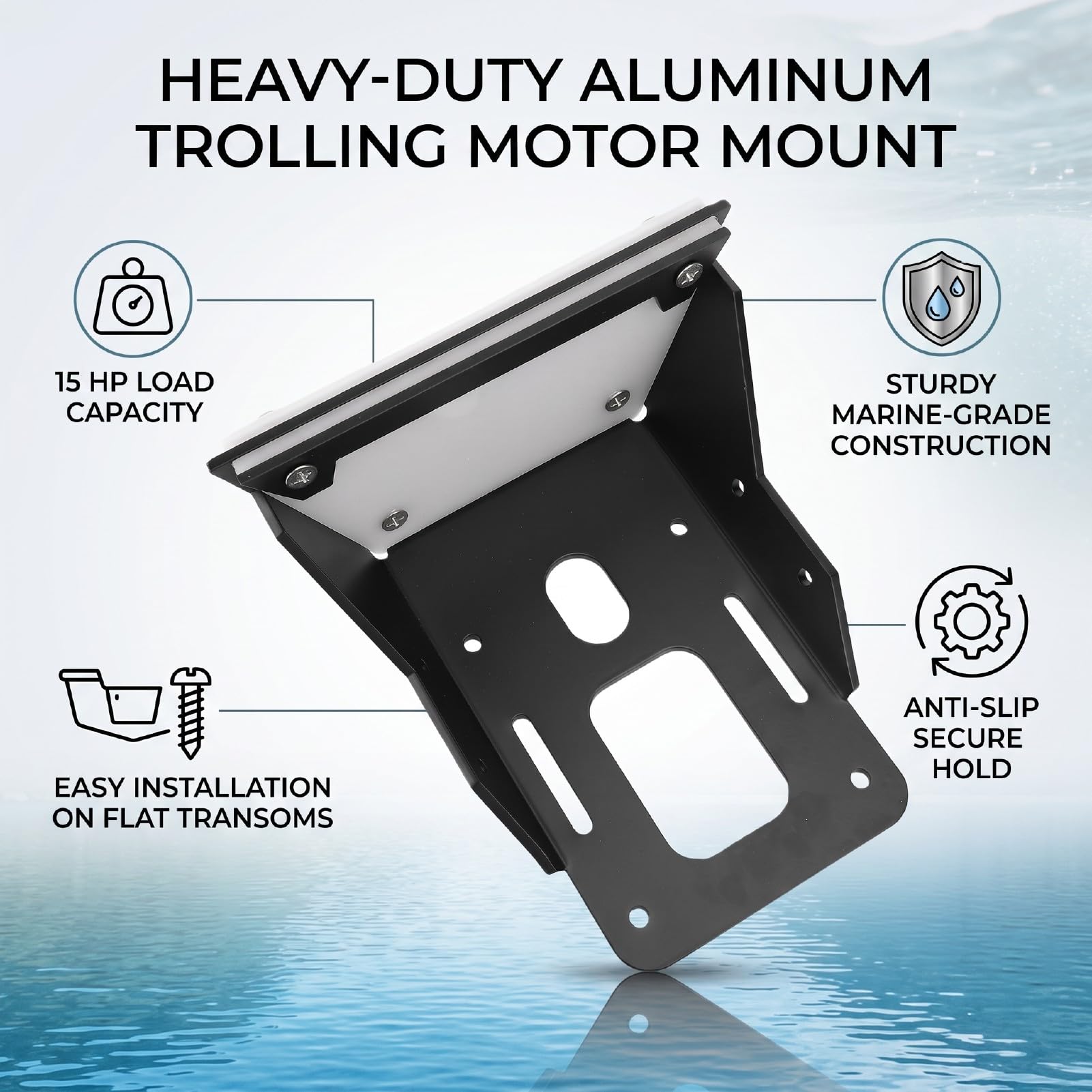 Akozon Soporte de Montaje del Motor de Pesca por Curricán Marino