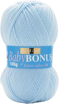 Sirdar Wool Hayfield Bonus DK Double Knitting, Baby Blue 854, 100g