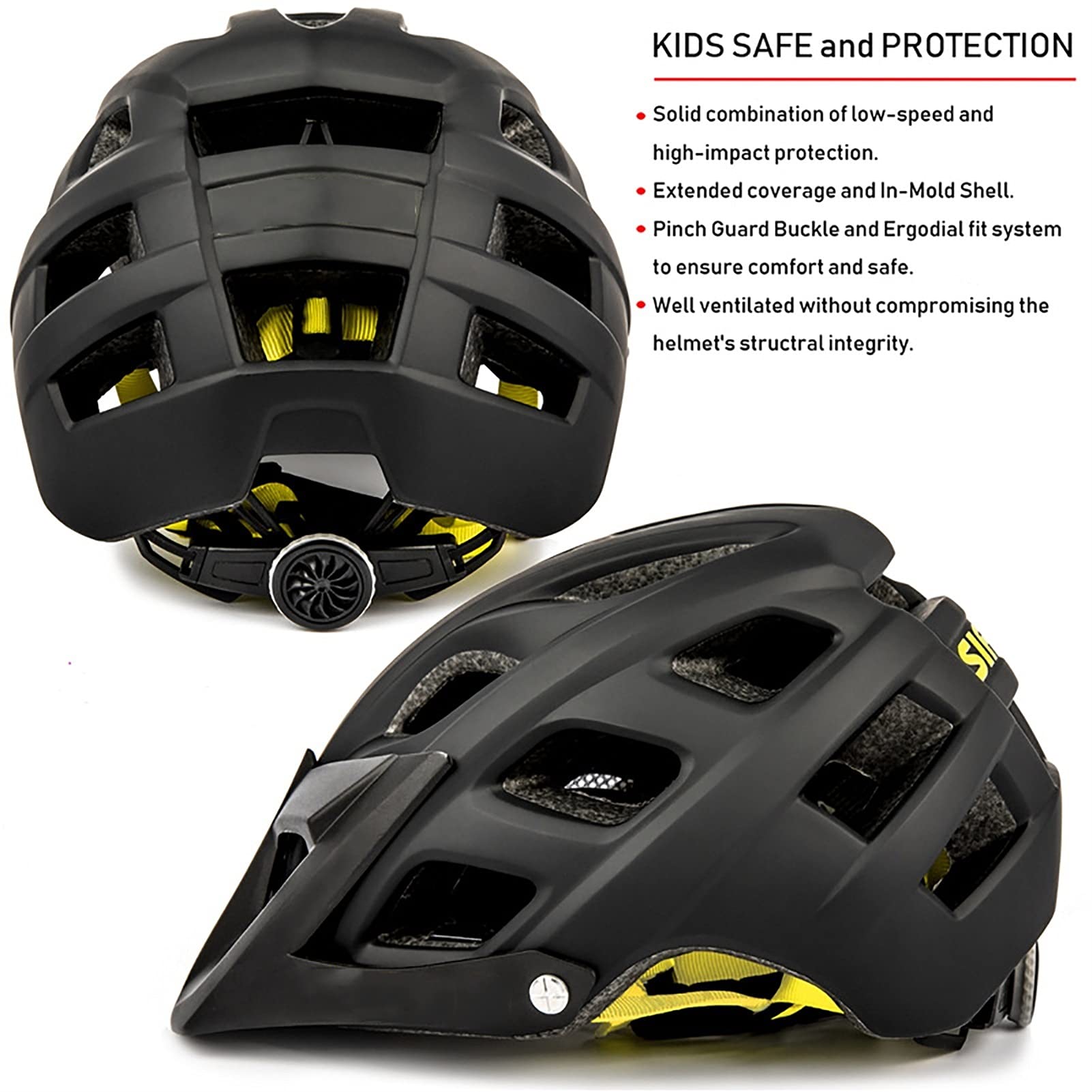 G&F Kask rowerowy Kaski rowerowe dla dzieci/chłopców do jazdy na rowerze skuter regulowany 54-57 cm (kolor: fioletowy, rozmiar: 54-57)