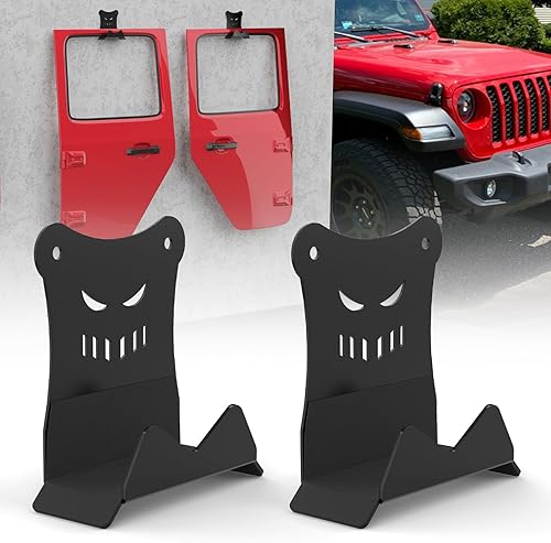 Door Storage Hangers Removable Wall Mounted Door Storage Holder Brackets with An