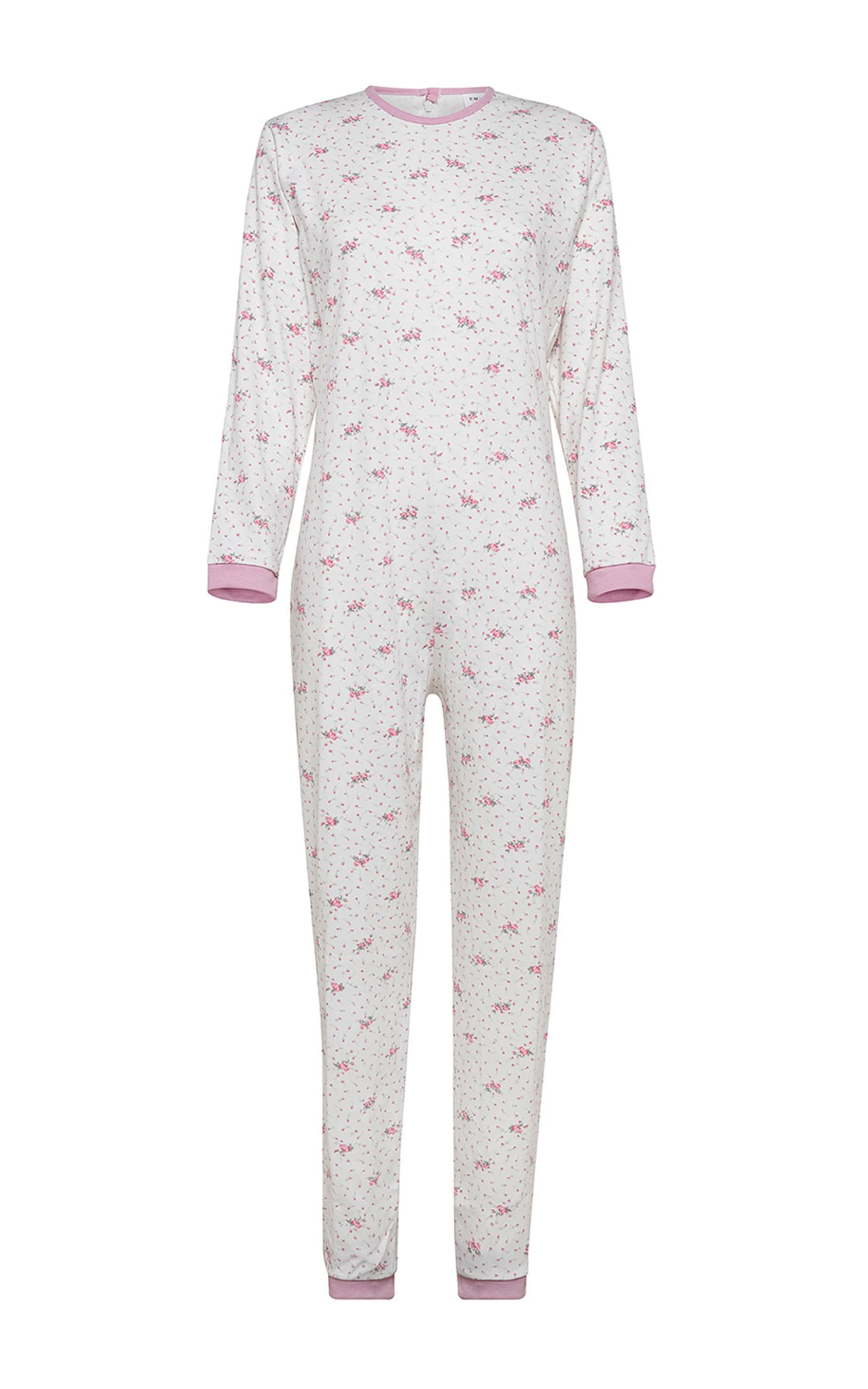 Pigiama Intero Donna - Uomo - Unisex Pigiama Sanitario per Anziani con Cerniera Posteriore Pigiama Intero Anziano in Cotone 100%