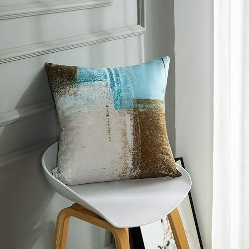 Vista 40 de Britimes Fundas de almohada modernas para decoración del hogar, 18 x 18 pulgadas, juego de 2 fundas de almohada decorativas, fundas de almohada Gris