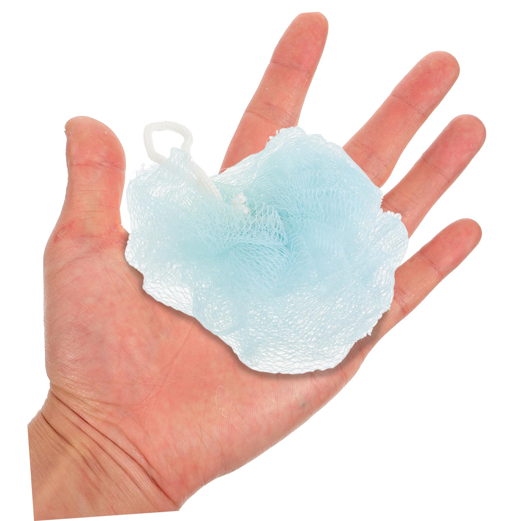 PartyKindom 4Pcs Bath Mesh Pouf Exfoliating Shower Sponge Balls for Cleansing and Skin Durable Bath Balls Random Colors and Styles