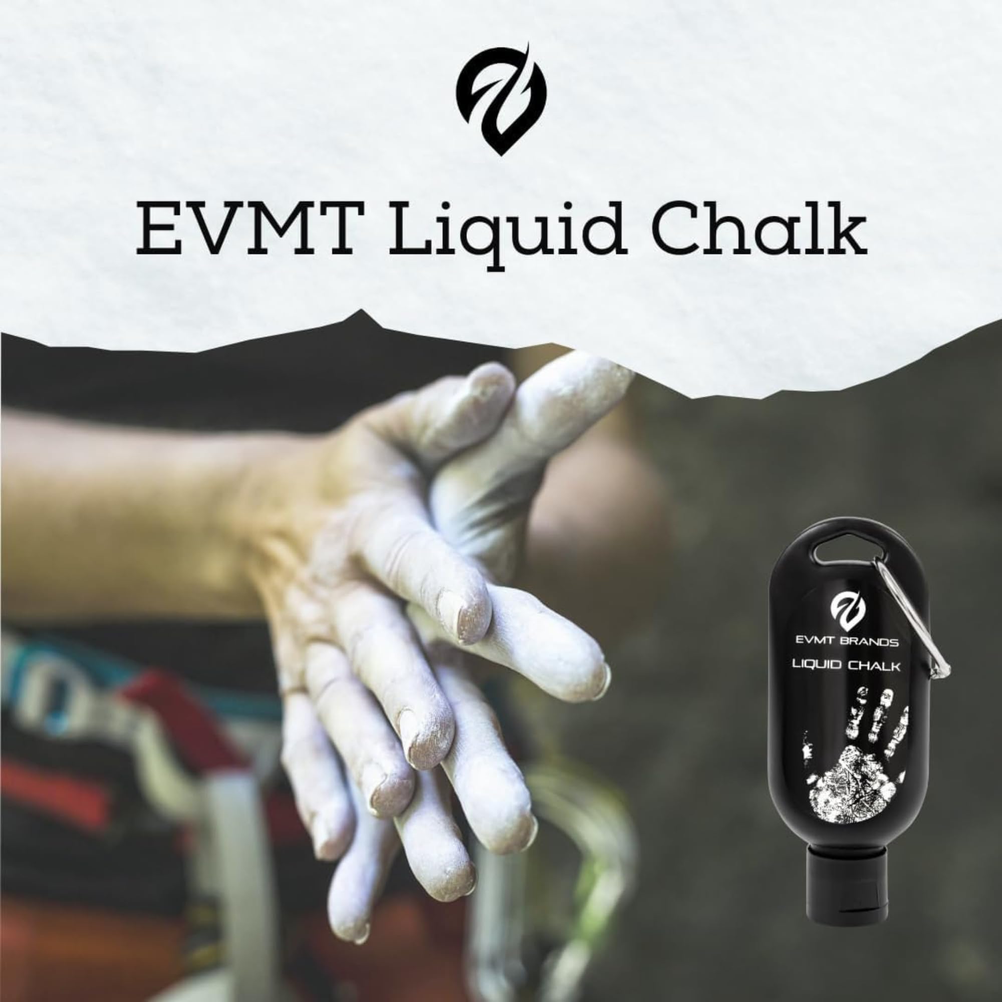 EVMT Brands Gesso Liquido e Magnesite Liquida Antiscivolo per Palestra, Sollevamento Pesi, Arrampicata, Ginnastica, Danza Resistente al Sudore per Presa Potente