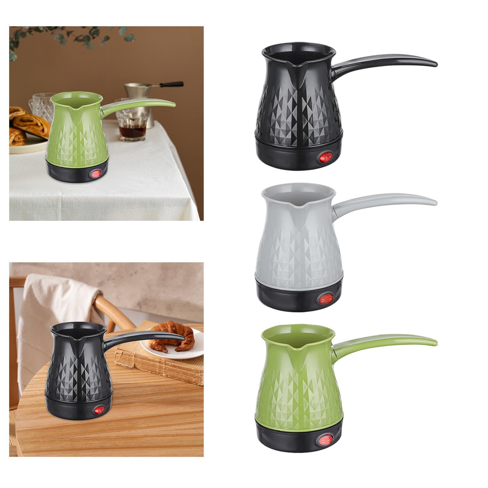 bnf® Turkish Coffee Pot Portable Turkish Coffee Maker for Outdoor Cafe Restaurant Black|Home & Kitchen| Kitchen, Dining & Bar| Small Kitchen Appliances| Coffee & Tea Makers| Percolators & Moka Pots 2