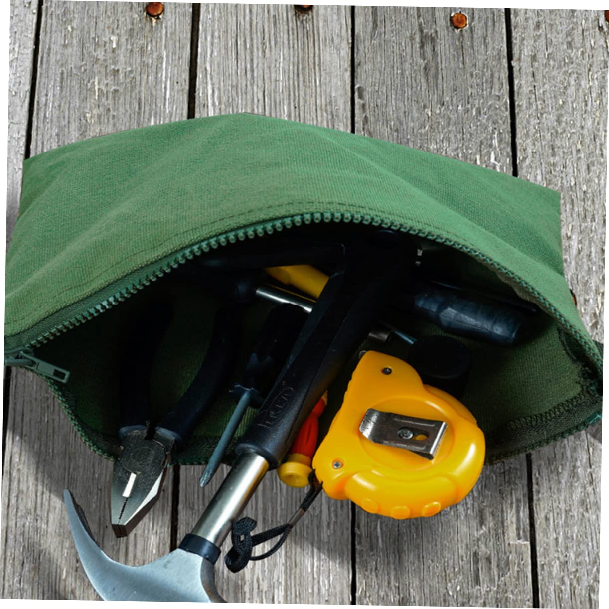Bolsa de Herramientas de Lona Verde, Paquete de 6 Unidades