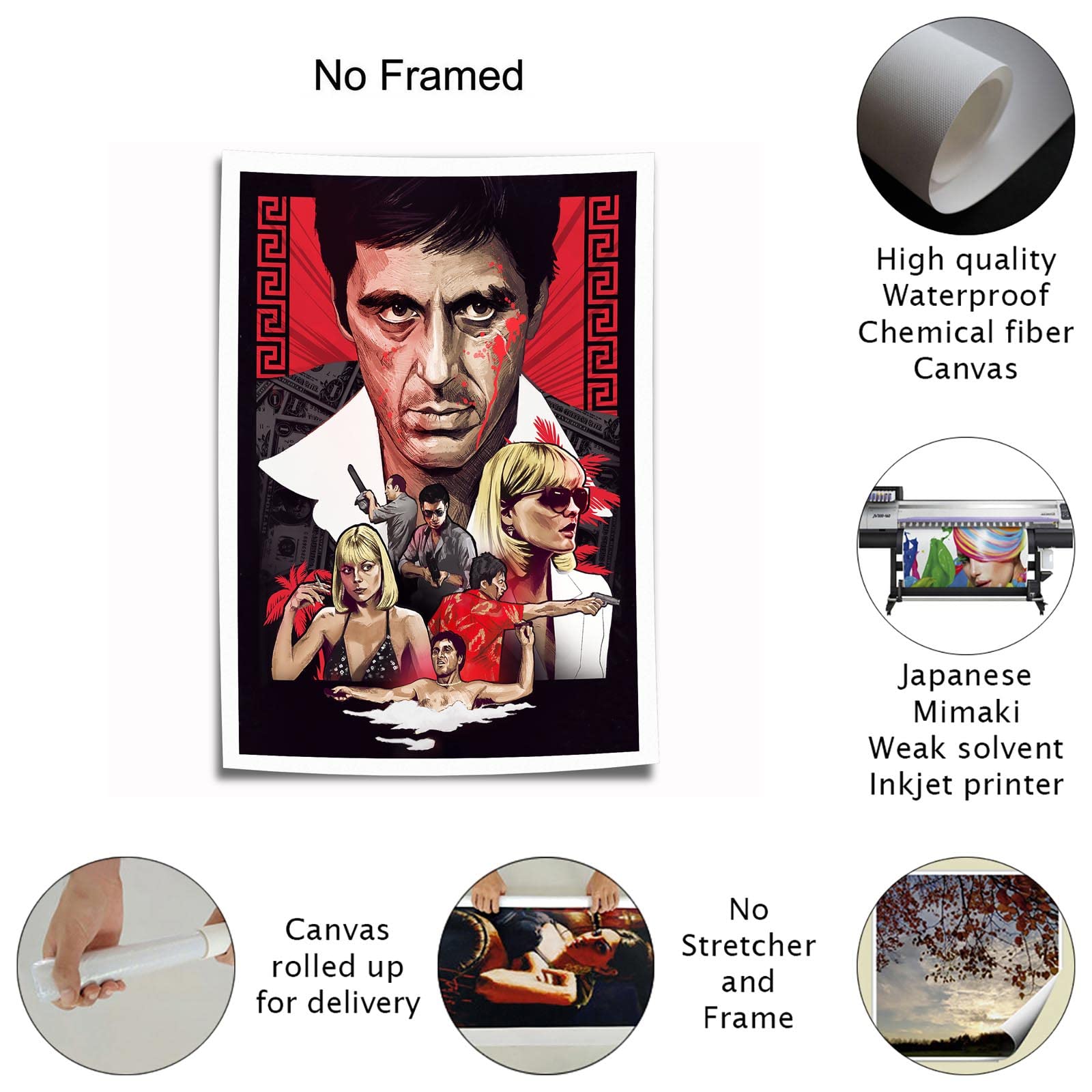 Scarface Poster Framed