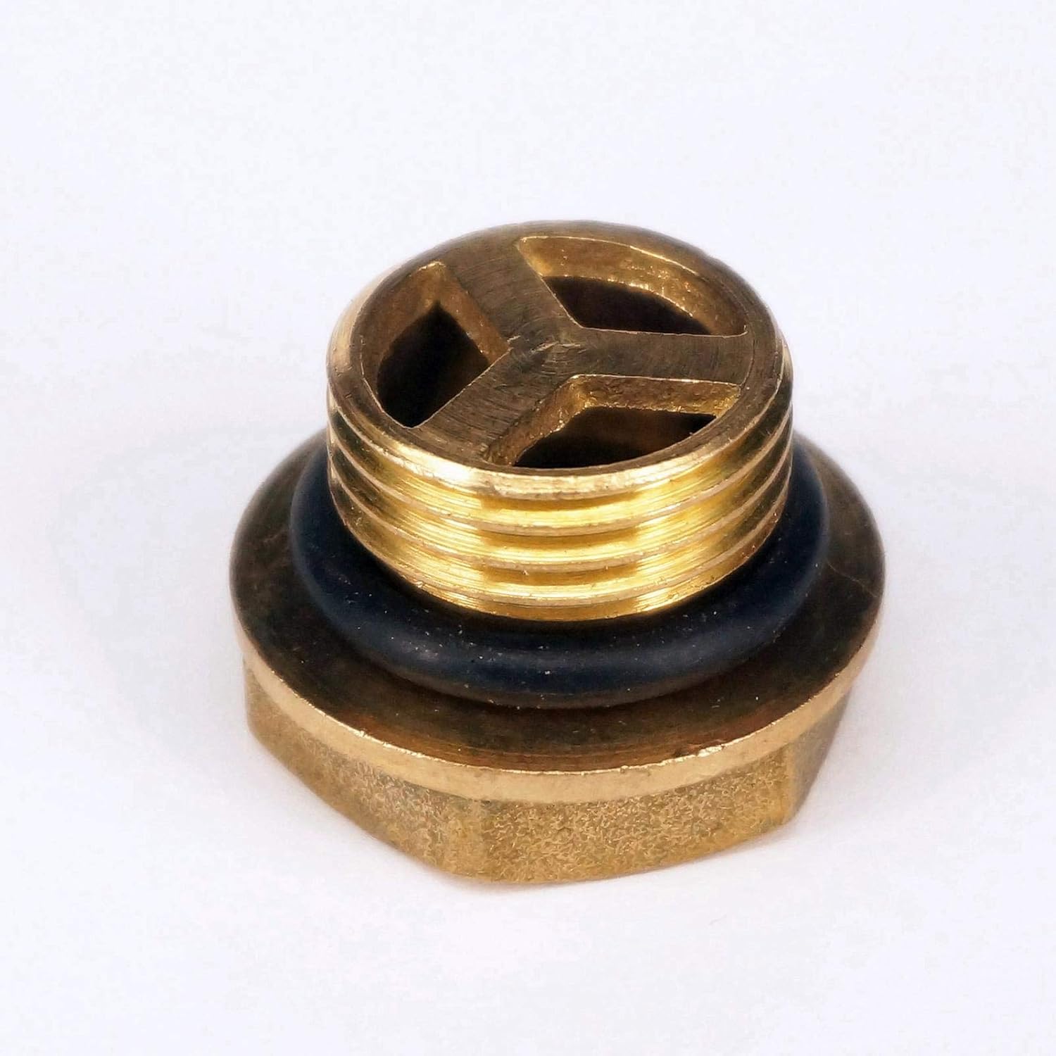 1PC M12x1.5 Male Brass Oil Level Sight Glass Window Hex Compressor