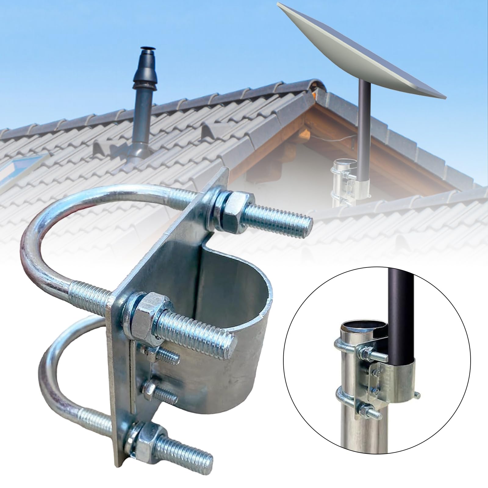 Support De Tuyau Pour Mât D'antenne Starlink,Support De Montage Pour