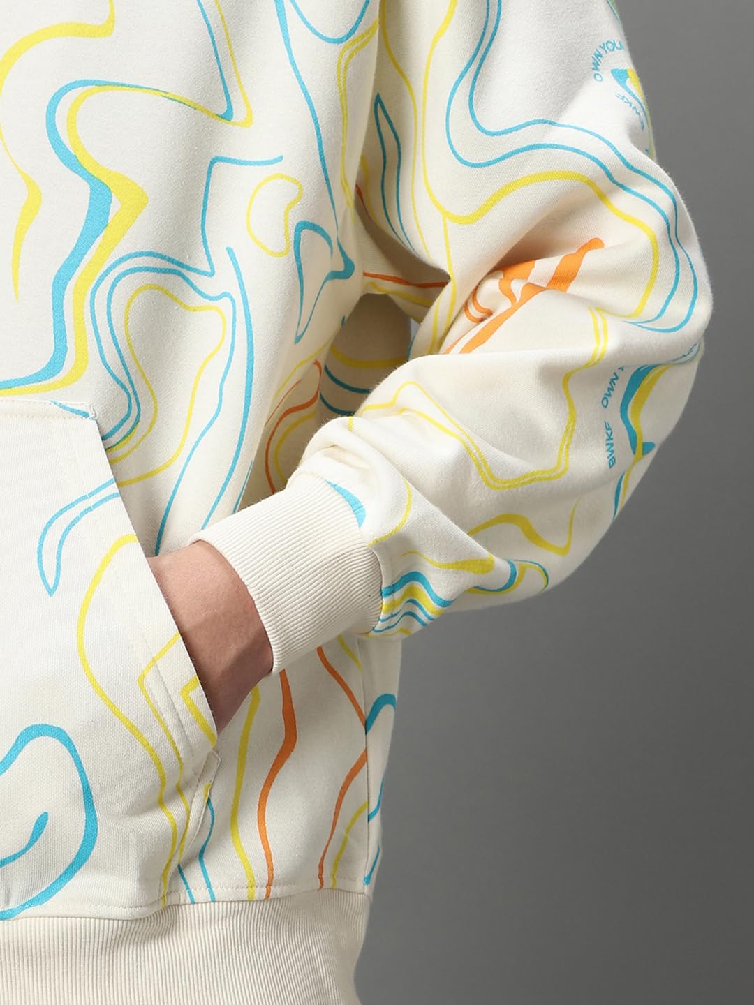 Bewakoof Męska polarowa bluza z kapturem rozmiar plus size Bewakoof Heavy Duty 1.0 męska bluza z kapturem odzież zimowa