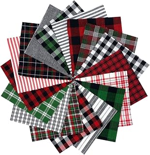 40 Buffalo Lodge Christmas Charm Pack, 5 inch Precut Cotton Homespun Fabric Squares by JCS