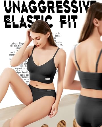 Sports Bras for Women- Wireless Soft Workout Tops Padded Seamless Fitness Bralettes Comfort Cami Tank S-XXL