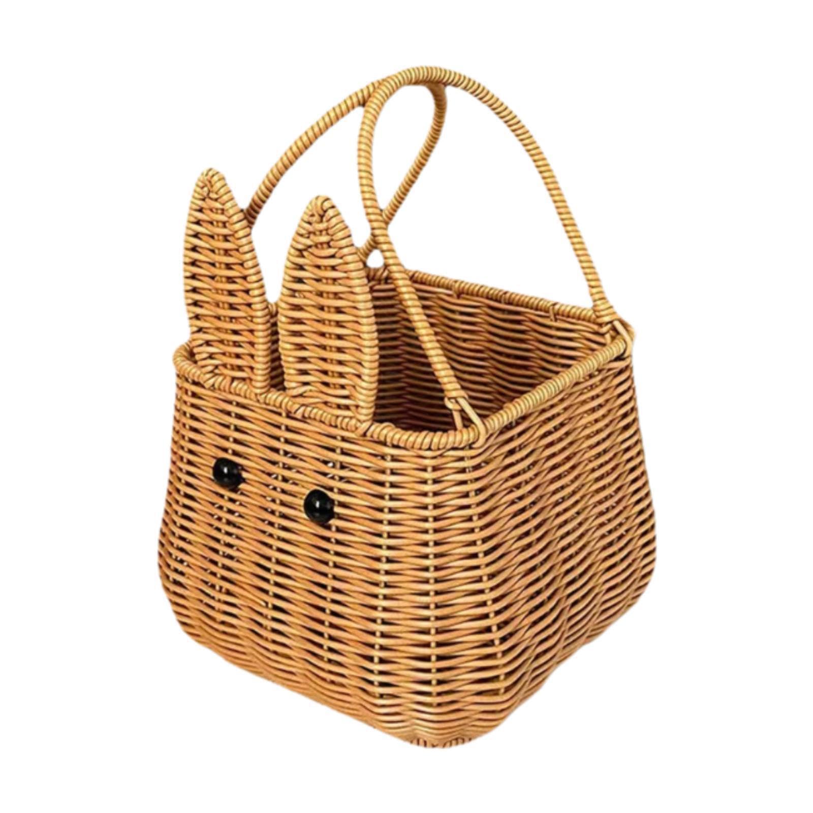 PIXZCSA Optimal Snack Basket Organizing Storage Bins Fun Bunny As Gift Basket During Easter Festivals Home Decoration Decorative Countertop Bins Home Party