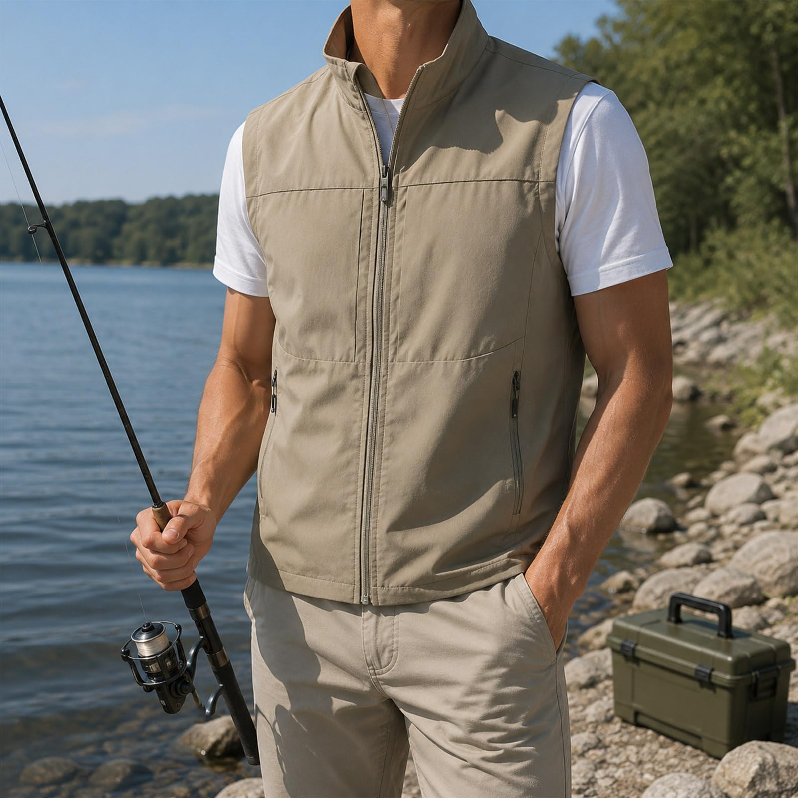 Chaleco ligero sin mangas Softshell para hombre