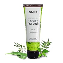 Sirona Anti Acne Face Wash for Men & Women – 125 ml with Neem, Green Tea, Tea Tree Oil & Aloe Vera |