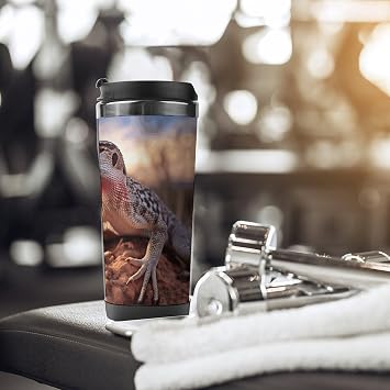 vacuum flask Cup White Lizard Printed Premium Stainless Steel Vacuum Insulated Water Bottle for Hot Cold Drinks Gym Office