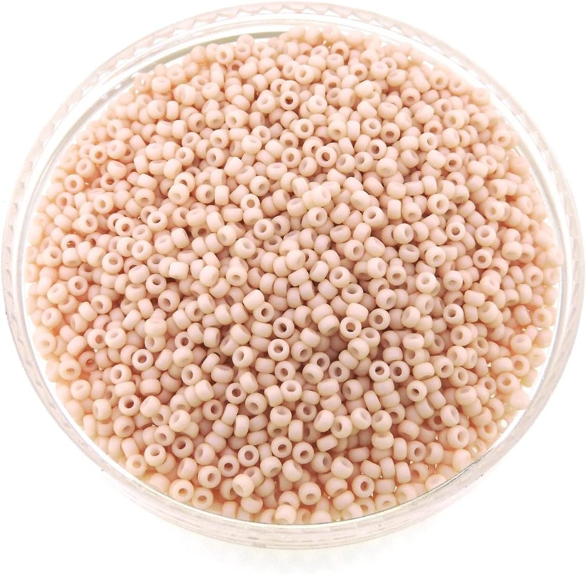 Light Peachy Tan Matte Opaque Miyuki 11/0 rocailles glass seed beads 24 grams