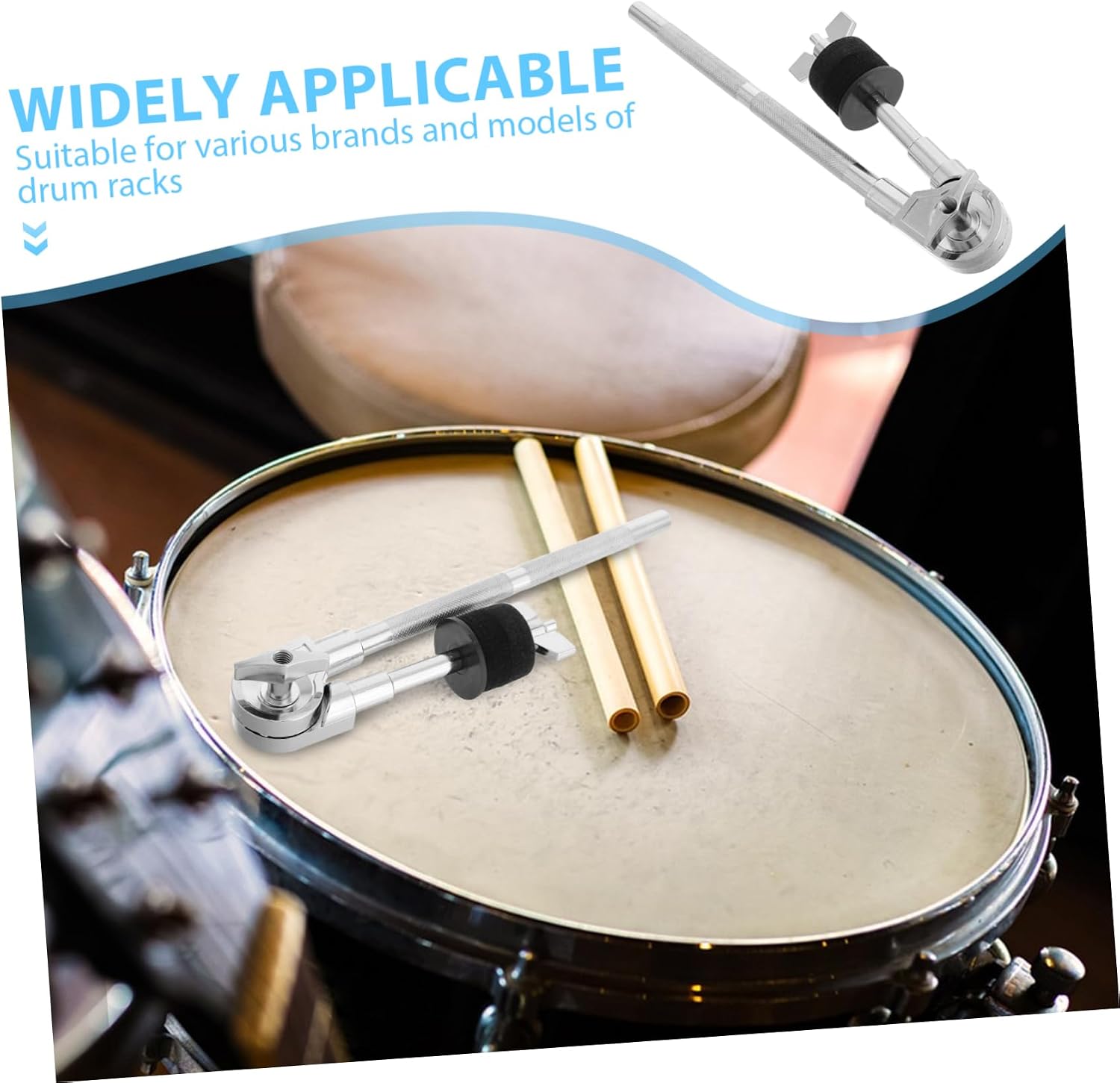 Portable Drum Cymbal Stacker Stand Rotating Head Compact Design for Compatible Drum for Performances and Practice