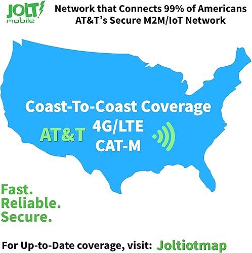 Miniatura 2 de Jolt Mobile $9.50 Prepago AT&T 5G 4G LTE Red de alta velocidad | Tarjeta SIM de datos para rastreadores GPS Dispositivos IoT | Tarjeta SIM prepago 3