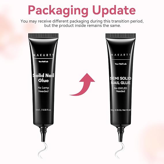 Makartt Press On Nail Glue: No UV Lamp Needed, 20s Air Dry Adjustable for Beginners, Strong Hold, Semi-solid Precise Control, Easy for Press-On Users At-home Application, HEMA-Free for Sensitive Nails