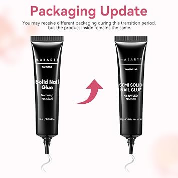 Makartt Press On Nail Glue: No UV Lamp Needed, 20s Air Dry Adjustable for Beginners, Strong Hold, Semi-solid Precise Control, Easy for Press-On Users At-home Application, HEMA-Free for Sensitive Nails