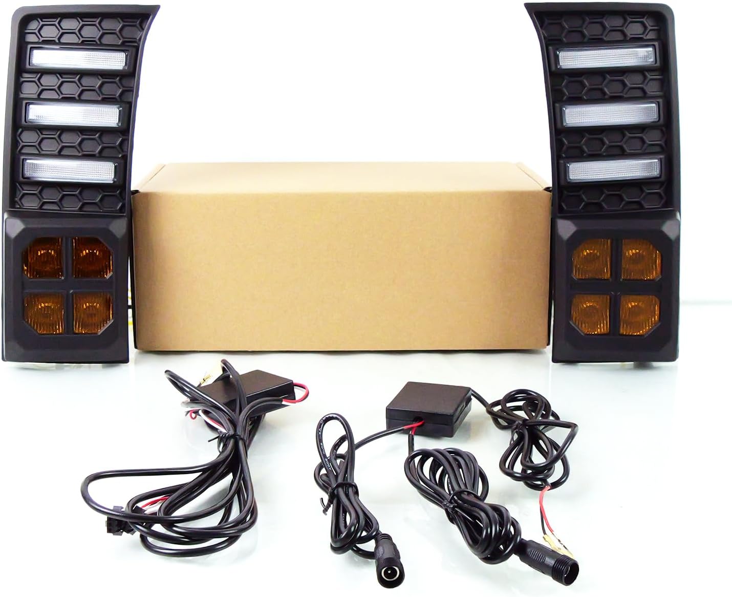 LED Front Bumper Fog Lights DRL Fit For 2022-2025 Toyota Tundra Daytime Running Light With Amber Turn Signal Driving Lamp Tundra Accessories
