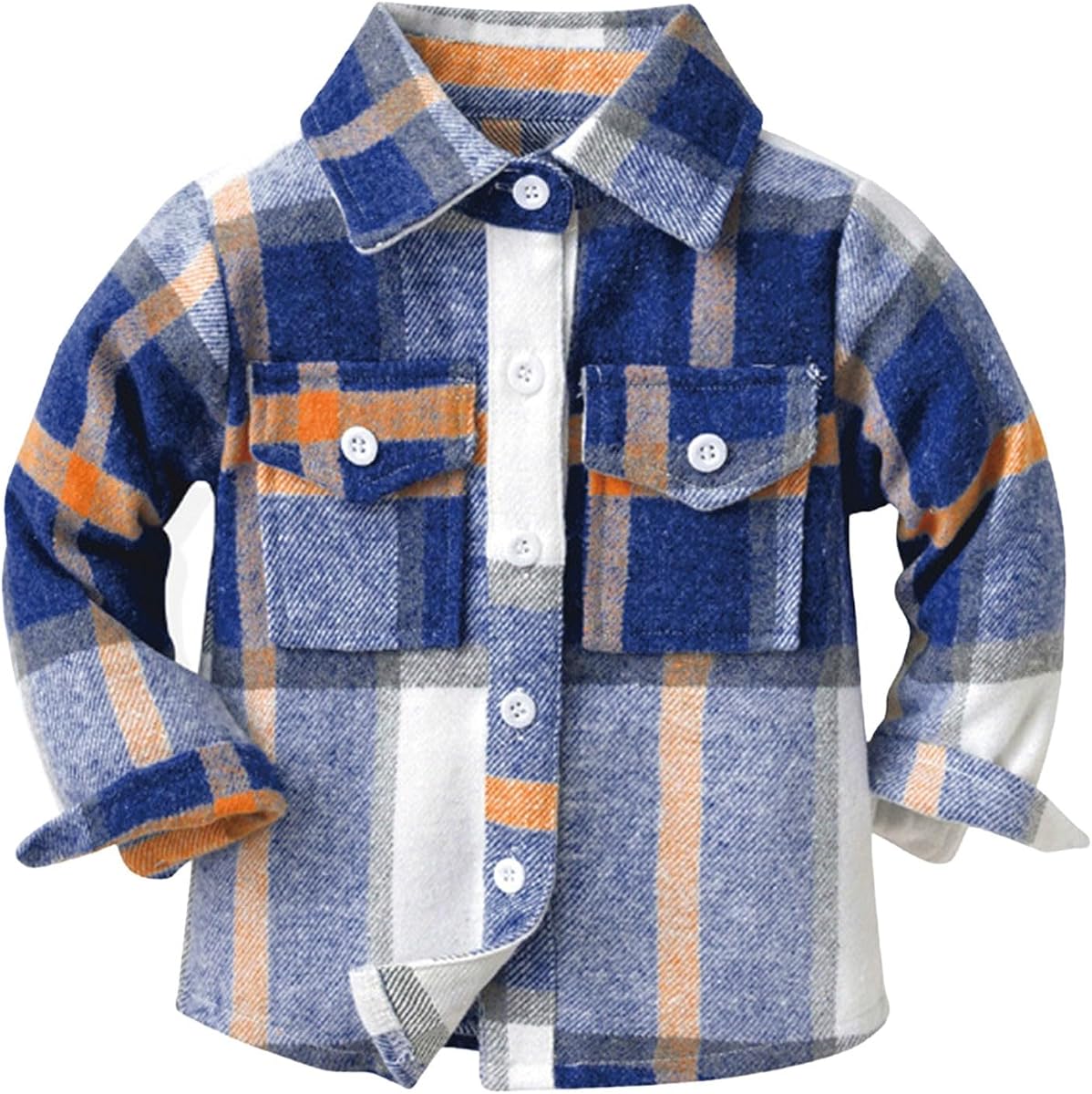 Camisa de franela para niños pequeños Camisas de franela de manga larga Chaqueta a cuadros | Camisas de franela para niños,Ropa de regreso a la escuela,Trajes de otoño invierno,Abrigo con botones