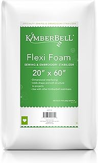 Sponsored Ad - Kimberbell Flexi Foam Specialty Stabilizer: 20 x 60", Cut into Variable Sizes, Strengthen, for Machine Embr...