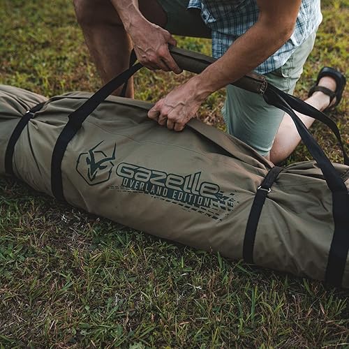 Miniatura 4 de Gazelle T4 Overland Edition GT401GR - Tienda de campaña portátil emergente, fácil instalación instantánea en 90 segundos, verde alpinomusgo, para 4